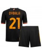 AS Roma Paulo Dybala #21 Dječji Rezervni Dres kompleti 2023-24 Kratak Rukavima (+ kratke hlače)